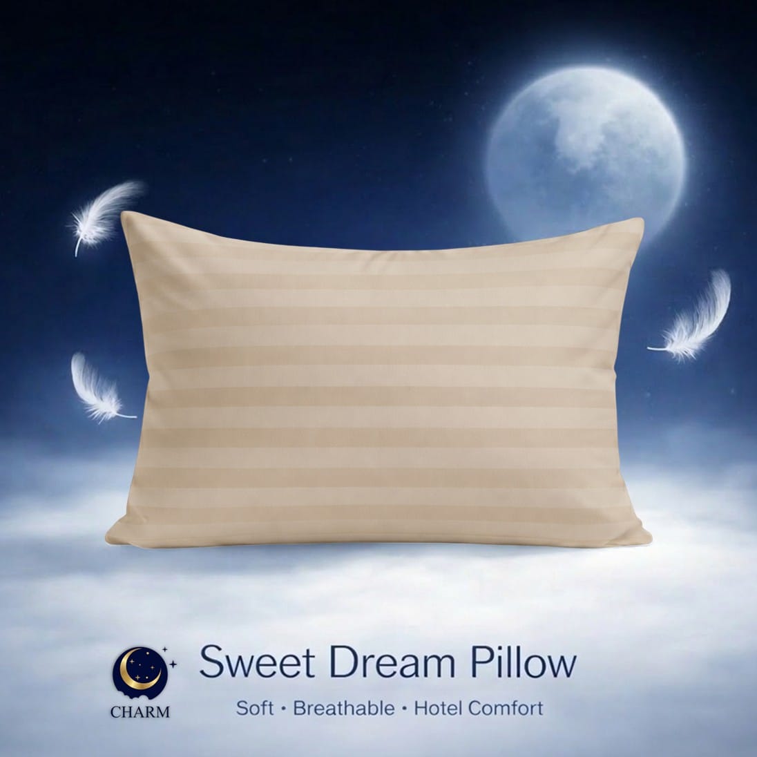 หมอนหนุน CHARM SWEET DREAM ขนาด 19X29 นิ้ว 1000 กรัม สี SUGAR BROWN_8